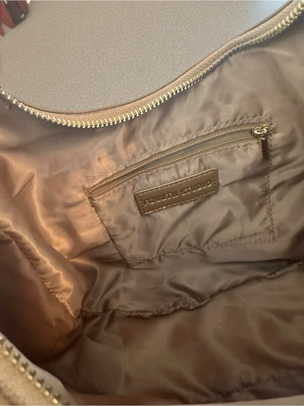 Hobo Shoulder Bag in Tan - Picture 4 of 5